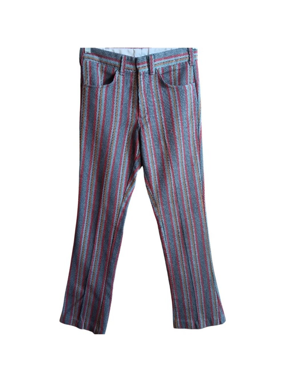 28x31 True Vintage Lee Fastbacks Jeans 1960s Striped HBT Twill Bootcut Flare USA